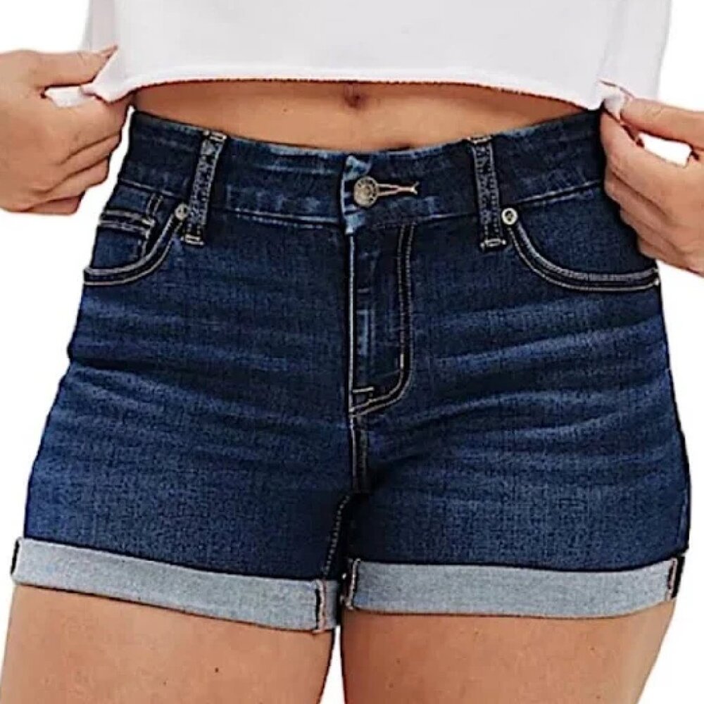American Eagle Midi Shorts Dark Wash - size 6